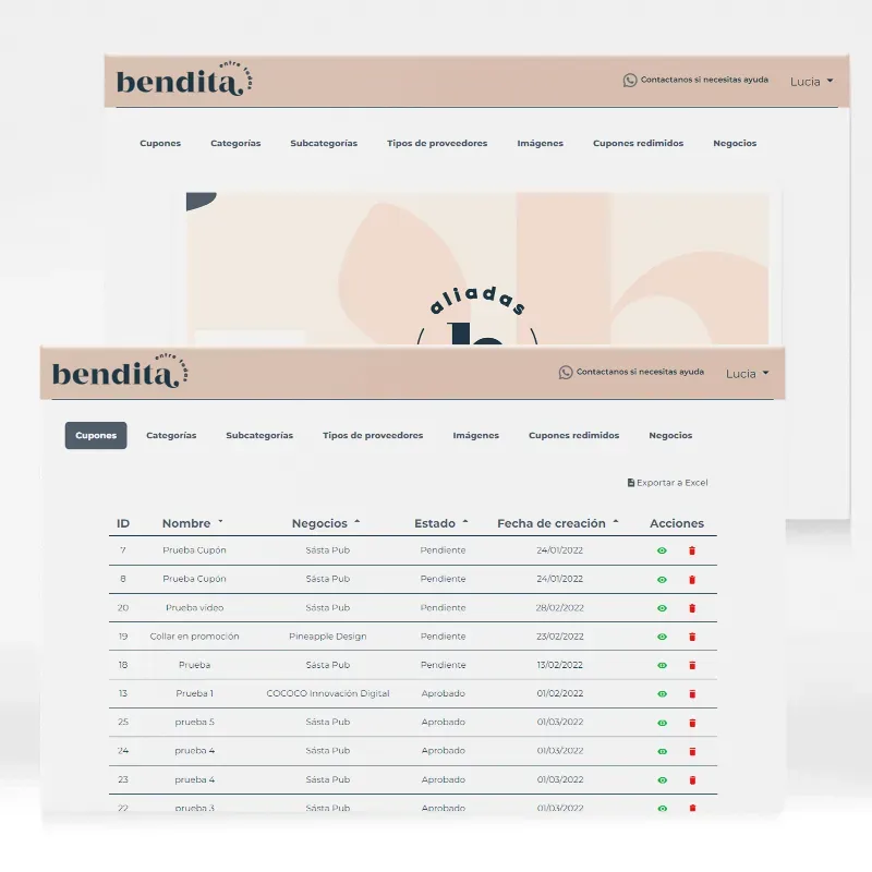 Bendita · Benefits and Coupons